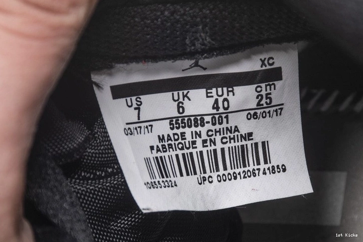 555088-001 Red Air 1 High Jordan Banned Black Retro  1226